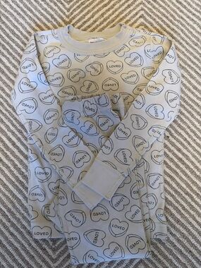Hanna Andersson Loved Heart Print Pajama Size 4T